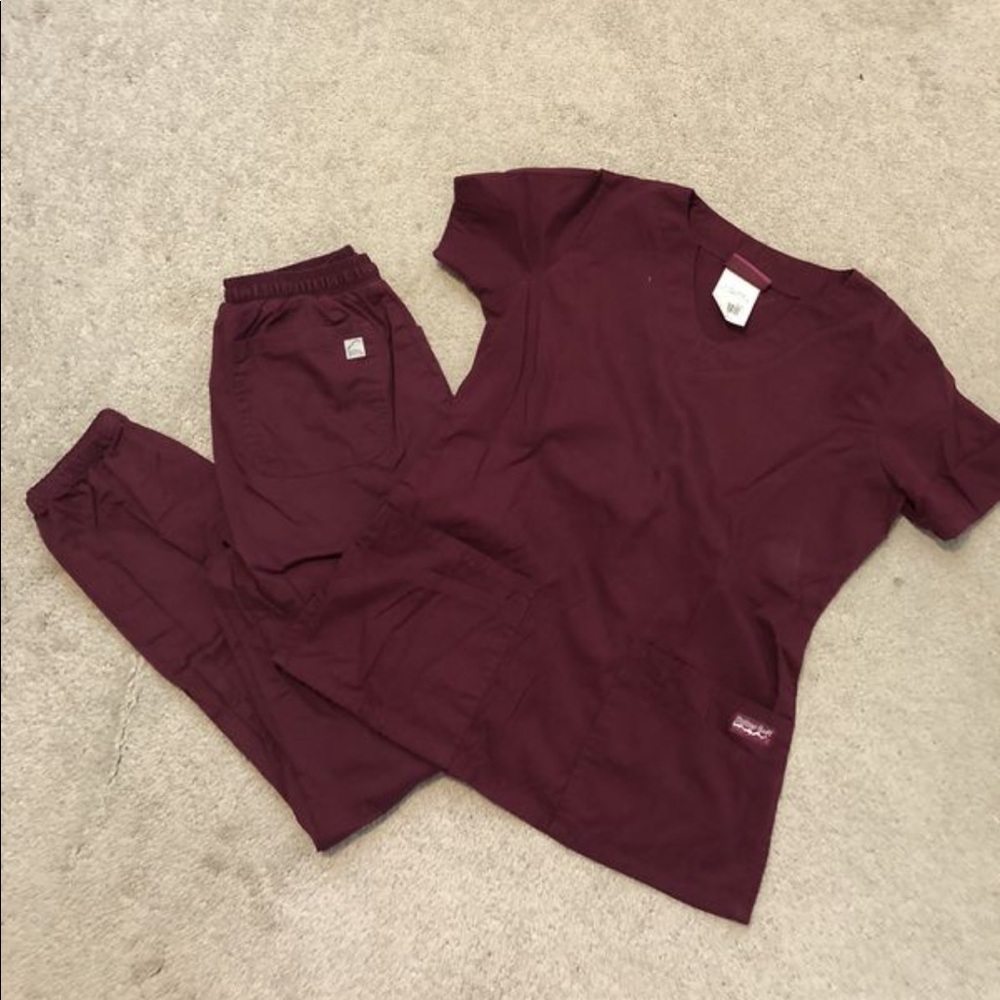 Buttersoft Uniform advantage maroon scrubs